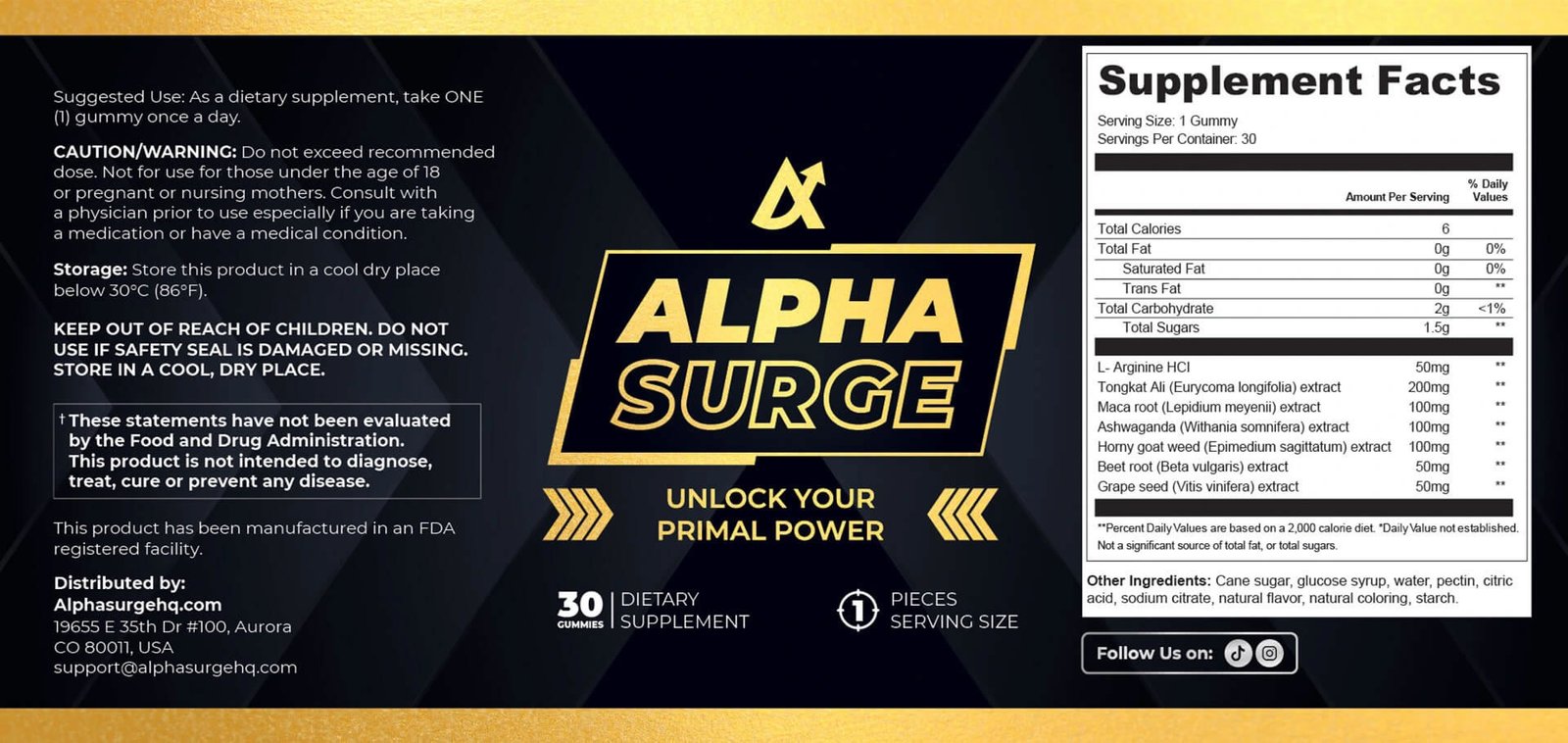 Alpha Surge Label